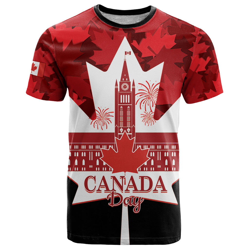 Canada Day T Shirt 2024 Canadian Maple Leaf Pattern