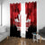 Canada Day Window Curtain 2024 Canadian Maple Leaf Pattern