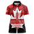 Canada Day Women Polo Shirt 2024 Canadian Maple Leaf Pattern