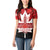 Canada Day Women Polo Shirt 2024 Canadian Maple Leaf Pattern