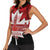 Canada Day Women Sleeveless Polo Shirt 2024 Canadian Maple Leaf Pattern