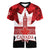 Canada Day Women V-Neck T-Shirt 2024 Canadian Maple Leaf Pattern