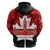 Canada Day Zip Hoodie 2024 Canadian Maple Leaf Pattern