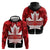 Canada Day Zip Hoodie 2024 Canadian Maple Leaf Pattern