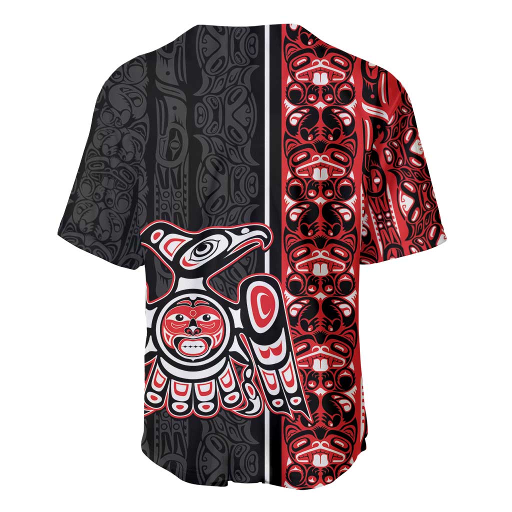 Canada Indigenous Peoples' Day Baseball Jersey Canadian Raven Haida Pattern