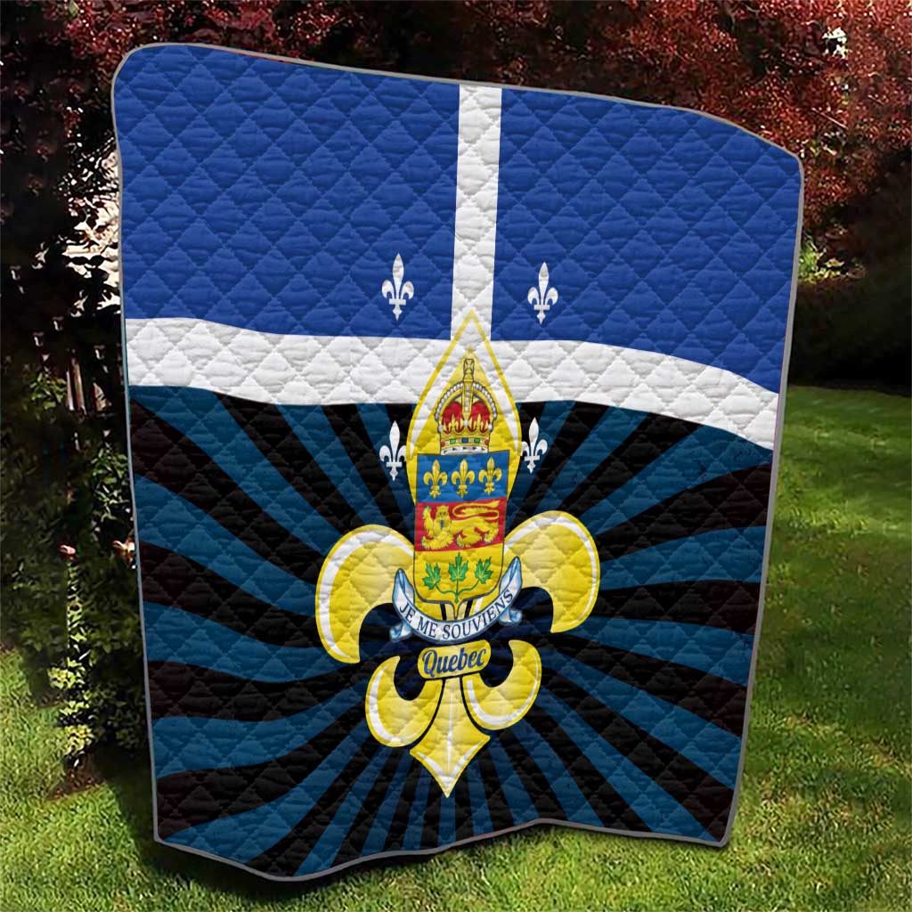 Quebec Canada Province Quilt Fleur De Lis Coat Of Arms