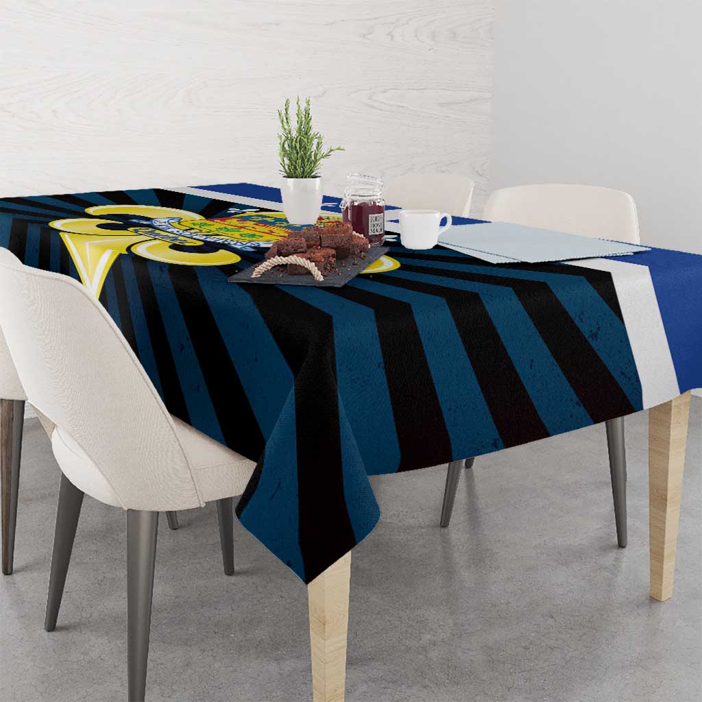 Quebec Canada Province Tablecloth Fleur De Lis Coat Of Arms