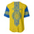 Ukraine Baseball Jersey Gold Trident Belarus Folk Pattern - Wonder Print Shop