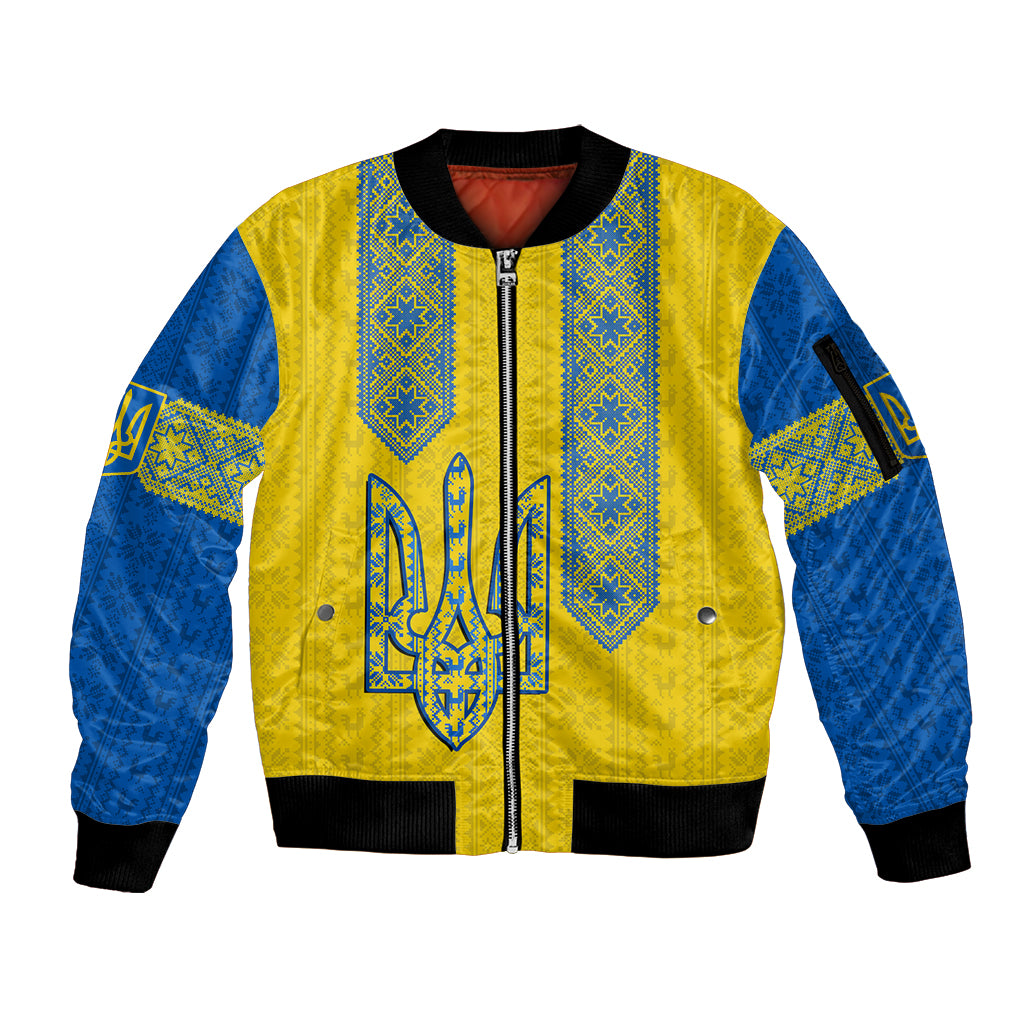 ukraine-sleeve-zip-bomber-jacket-gold-trident-belarus-vyshyvanka-pattern