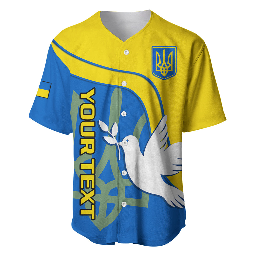 Personalised Ukraine Baseball Jersey Slava Ukraini Sporty Version - Wonder Print Shop