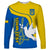 Personalised Ukraine Long Sleeve Shirt Slava Ukraini Sporty Version - Wonder Print Shop