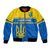 Personalised Ukraine Football Bomber Jacket Come On Ukraina - Wonder Print Shop