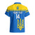 Personalised Ukraine Football Hawaiian Shirt Come On Ukraina - Wonder Print Shop