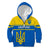 Personalised Ukraine Football Kid Hoodie Come On Ukraina - Wonder Print Shop