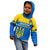 Personalised Ukraine Football Kid Hoodie Come On Ukraina - Wonder Print Shop