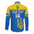 Personalised Ukraine Football Long Sleeve Button Shirt Come On Ukraina - Wonder Print Shop