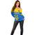 Personalised Ukraine Football Off Shoulder Sweater Come On Ukraina - Wonder Print Shop