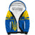 Personalised Ukraine Football Sherpa Hoodie Come On Ukraina - Wonder Print Shop