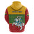 Personalised Lithuania Hoodie Lithuanian Coat Of Arms Mix Folk Pattern - Wonder Print Shop