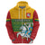 Personalised Lithuania Hoodie Lithuanian Coat Of Arms Mix Folk Pattern - Wonder Print Shop