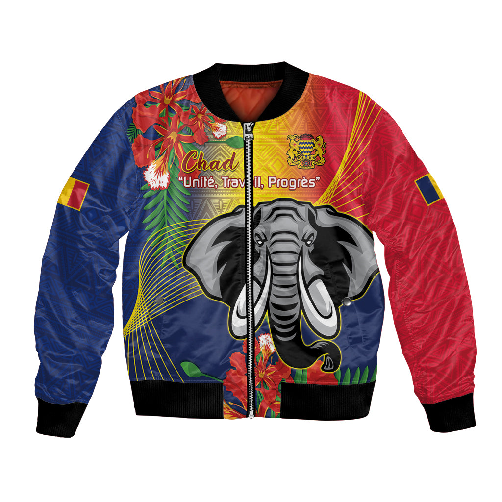 Chad Independence Day Bomber Jacket Happy 64 Years Of Independence