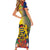 Chad Independence Day Short Sleeve Bodycon Dress Happy 64 Years Of Independence - Wonder Print Shop