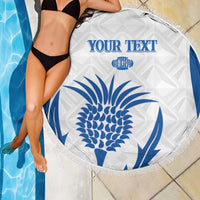 Scotland Rugby 2025 Custom Beach Blanket Come On Thistle