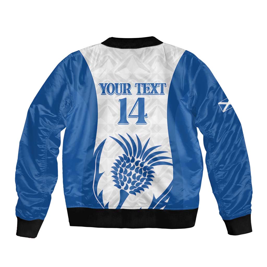 Scotland Rugby 2025 Custom Bomber Jacket Come On Thistle