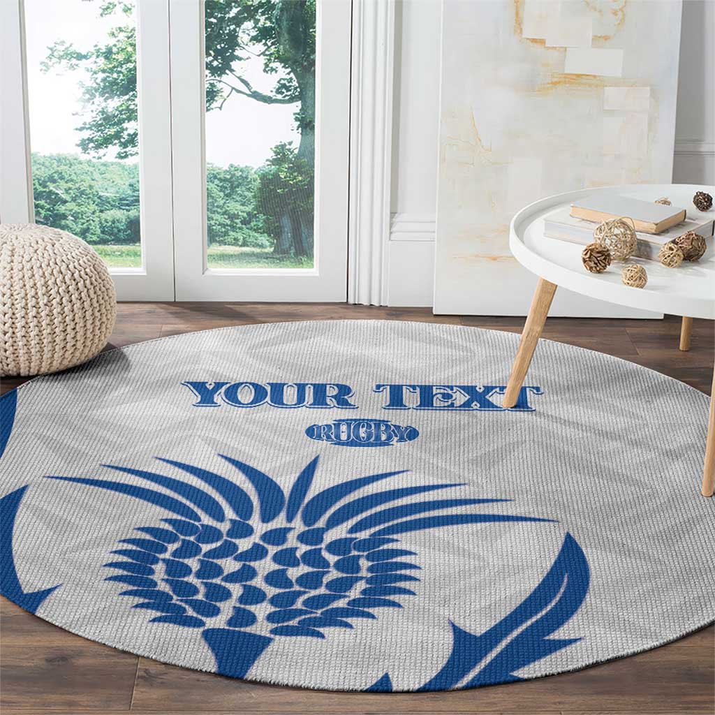 Scotland Rugby 2025 Custom Round Carpet Come On Thistle