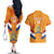 Custom Netherlands Rugby Couples Matching Off The Shoulder Long Sleeve Dress and Hawaiian Shirt 2024 Go Champions Nederland - Wonder Print Shop