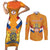 Custom Netherlands Rugby Couples Matching Short Sleeve Bodycon Dress and Long Sleeve Button Shirt 2024 Go Champions Nederland - Wonder Print Shop