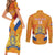 Custom Netherlands Rugby Couples Matching Short Sleeve Bodycon Dress and Long Sleeve Button Shirt 2024 Go Champions Nederland - Wonder Print Shop