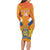 Custom Netherlands Rugby Long Sleeve Bodycon Dress 2024 Go Champions Nederland - Wonder Print Shop