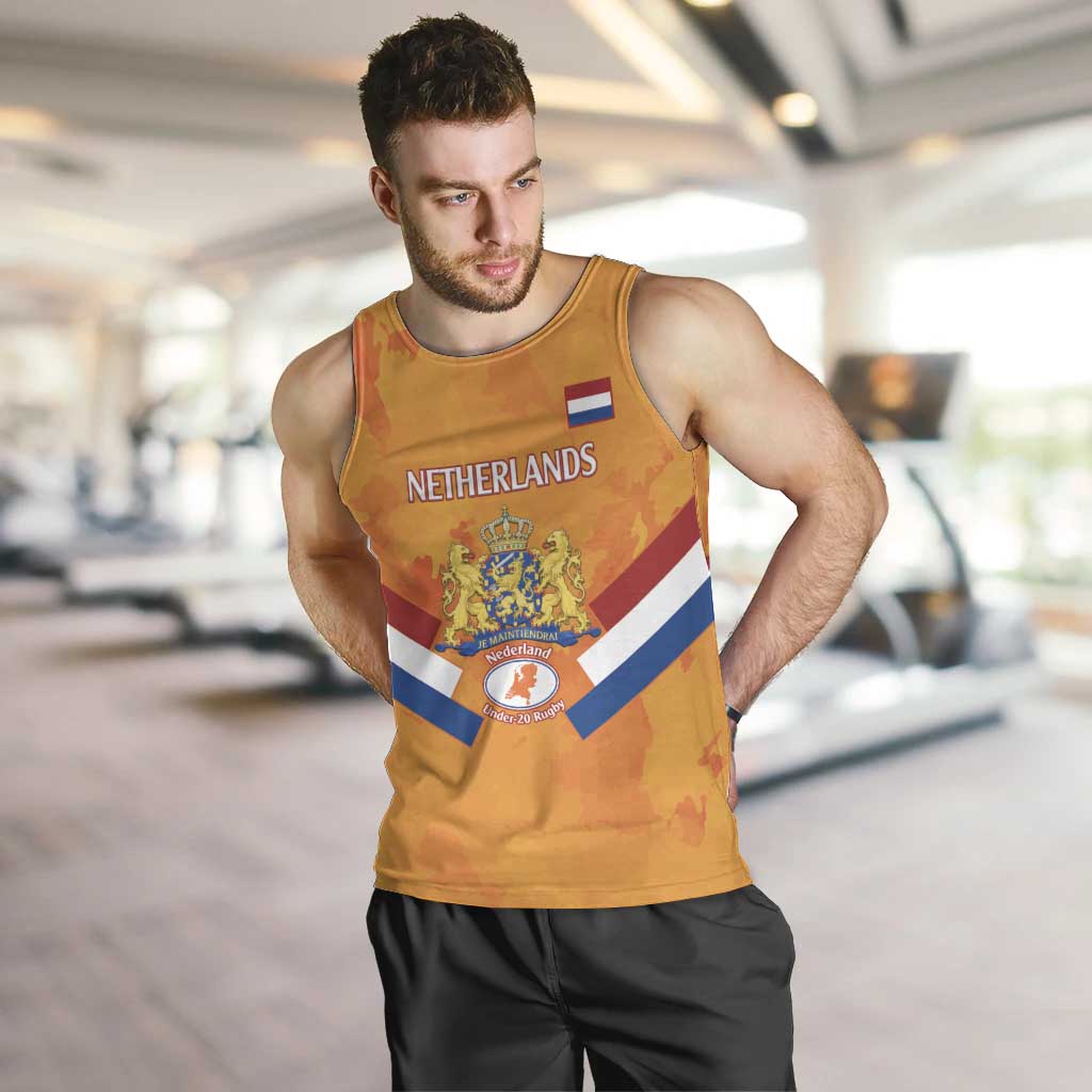 Custom Netherlands Rugby Men Tank Top 2024 Go Champions Nederland - Wonder Print Shop