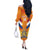 Custom Netherlands Rugby Off The Shoulder Long Sleeve Dress 2024 Go Champions Nederland - Wonder Print Shop