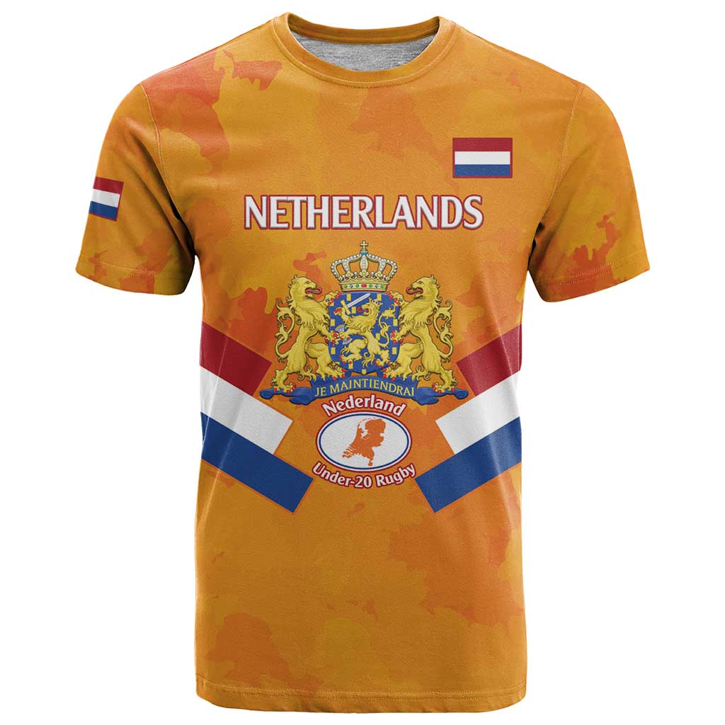 Custom Netherlands Rugby T Shirt 2024 Go Champions Nederland