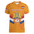 Custom Netherlands Rugby Women V-Neck T-Shirt 2024 Go Champions Nederland