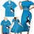 Custom Uruguay Rugby Family Matching Short Sleeve Bodycon Dress and Hawaiian Shirt 2024 Go Champions Southern Lapwing - Wonder Print Shop