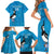 Custom Uruguay Rugby Family Matching Short Sleeve Bodycon Dress and Hawaiian Shirt 2024 Go Champions Southern Lapwing - Wonder Print Shop