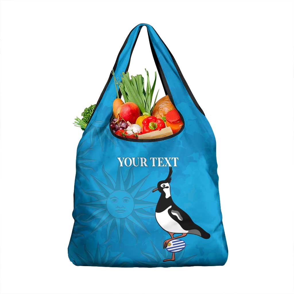 Custom Uruguay Rugby Grocery Bag Go Champions Southern Lapwing