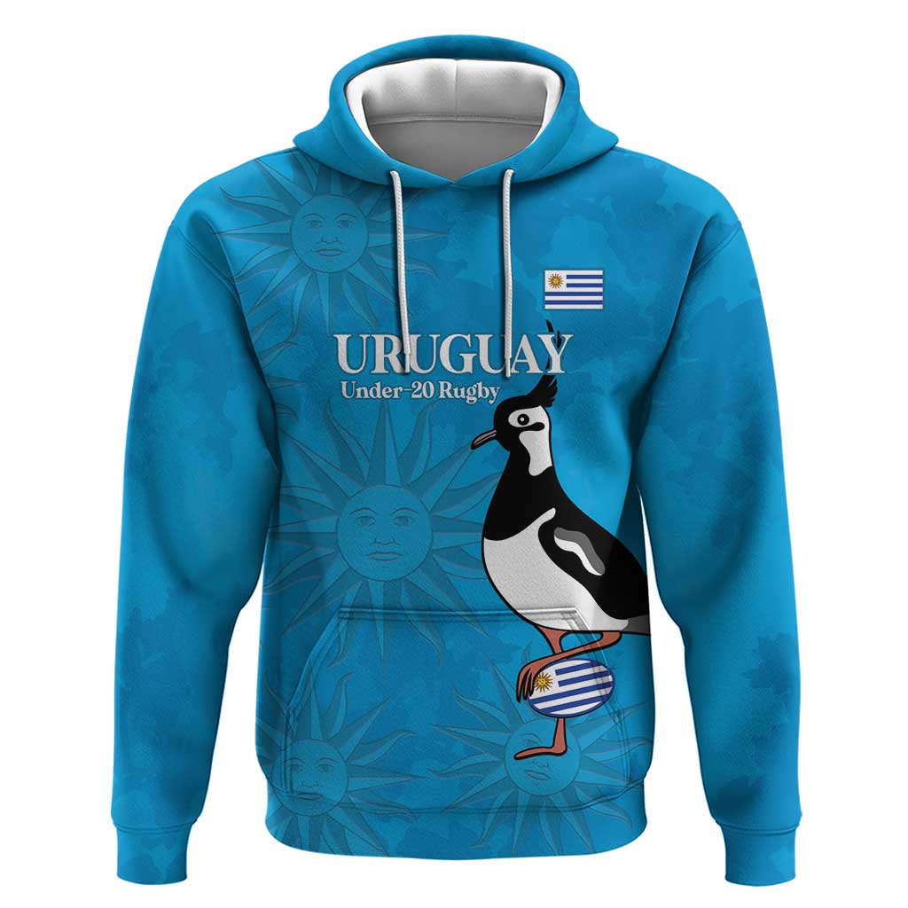 Custom Uruguay Rugby Hoodie 2024 Go Champions Southern Lapwing - Wonder Print Shop