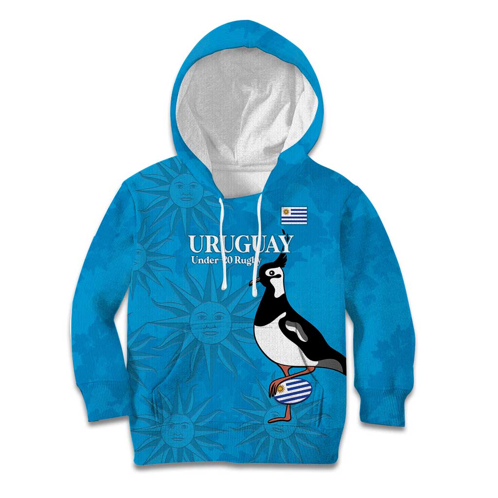 Custom Uruguay Rugby Kid Hoodie 2024 Go Champions Southern Lapwing - Wonder Print Shop