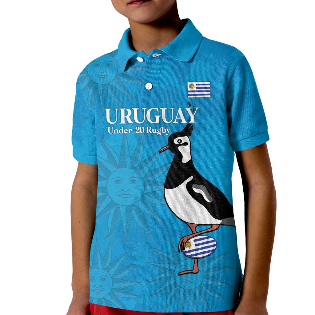 Custom Uruguay Rugby Kid Polo Shirt 2024 Go Champions Southern Lapwing - Wonder Print Shop