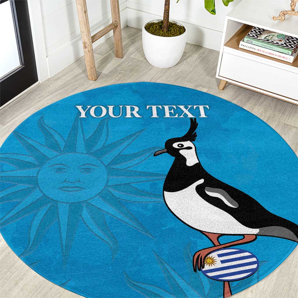 Custom Uruguay Rugby Round Carpet 2024 Go Champions Southern Lapwing