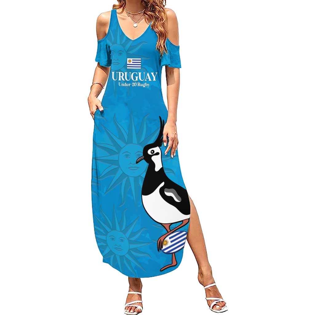 Custom Uruguay Rugby Summer Maxi Dress 2024 Go Champions Southern Lapwing - Wonder Print Shop