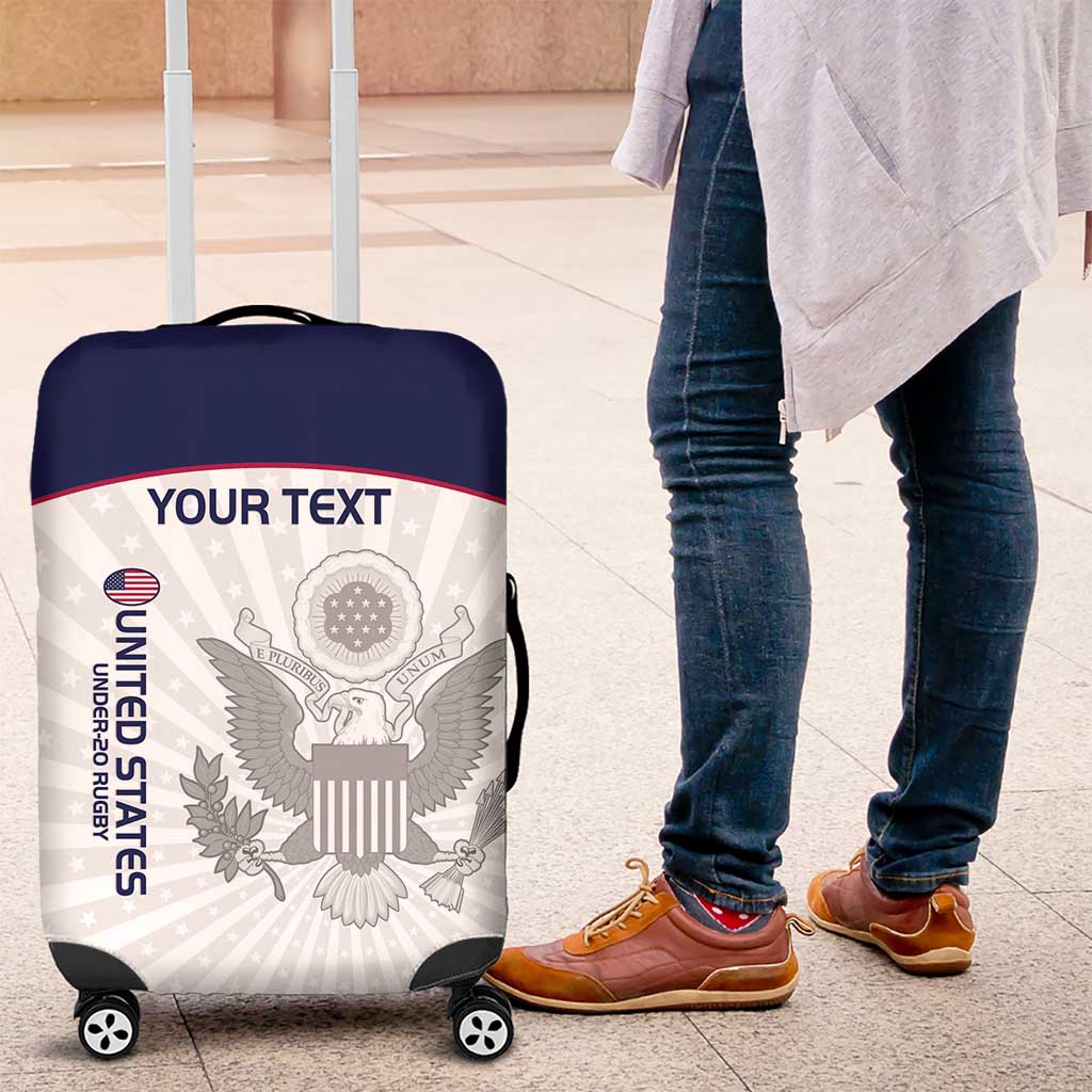 Custom United States Rugby Luggage Cover 2024 Go Champions Eagles - Wonder Print Shop