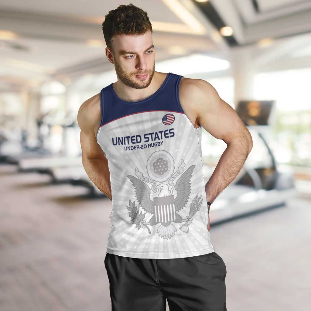 Custom United States Rugby Men Tank Top 2024 Go Champions Eagles - Wonder Print Shop