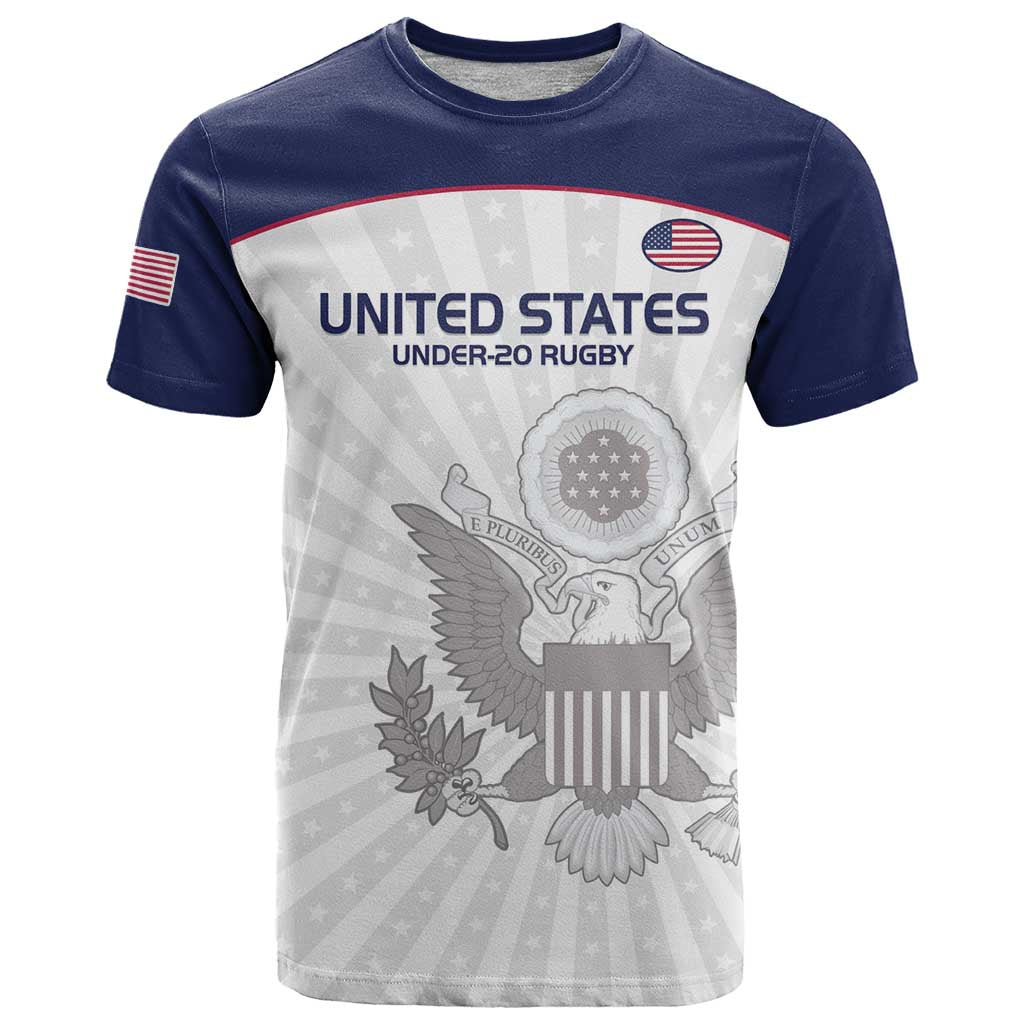 Custom United States Rugby T Shirt 2024 Go Champions Eagles