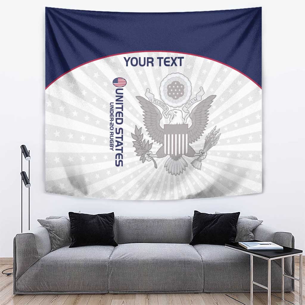 Custom United States Rugby Tapestry 2024 Go Champions Eagles