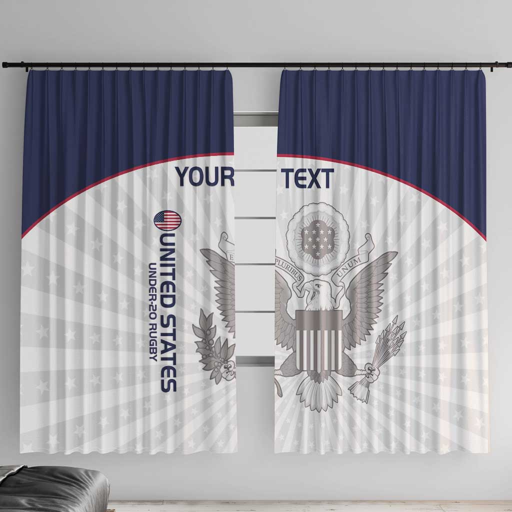 Custom United States Rugby Window Curtain 2024 Go Champions Eagles - Wonder Print Shop